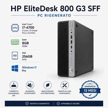Pc Ricondizionato HP EliteDesk 800 G3 SFF Core i7