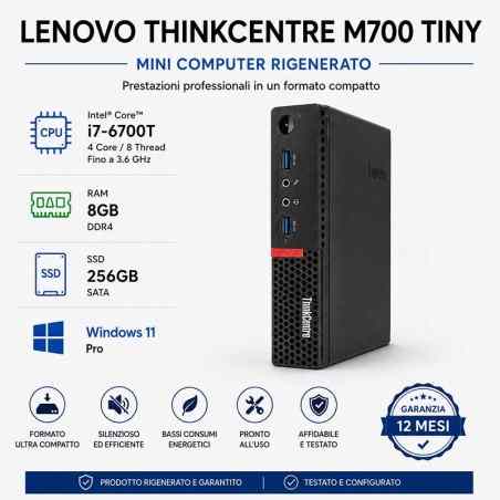 Mini Computer Ricondizionato Lenovo ThinkCentre M700 Tiny Core i7