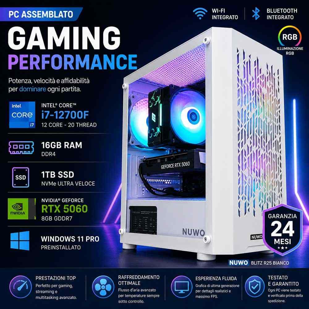 PC Computer Gaming Assemblato Core i7