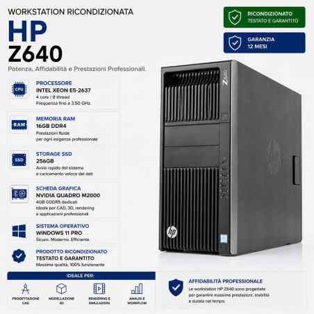 WORKSTATION HP RICONDIZIONATA NVIDIA QUADRO M2000