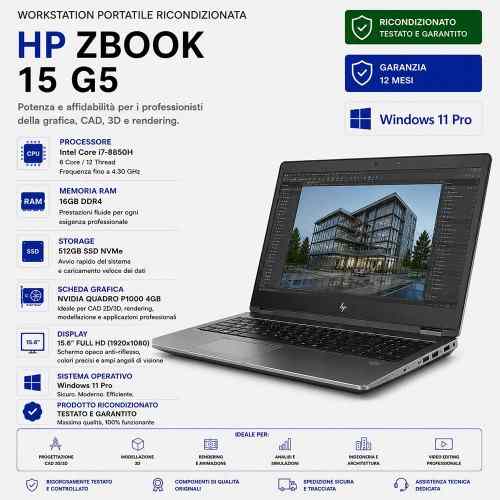 Workstation Portatile Ricondizionata Hp Zbook 15 G5