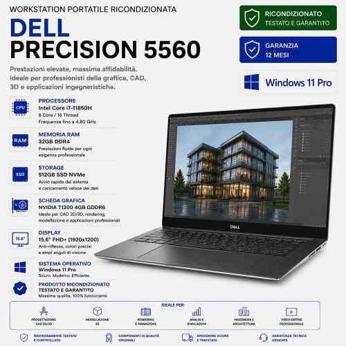 DELL PRECISION 5560 Workstation Portatile Ricondizionata