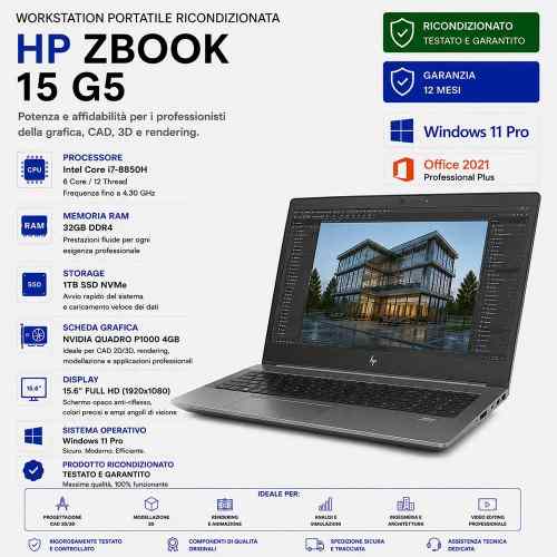 Workstation Ricondizionata Hp Zbook 15 G5