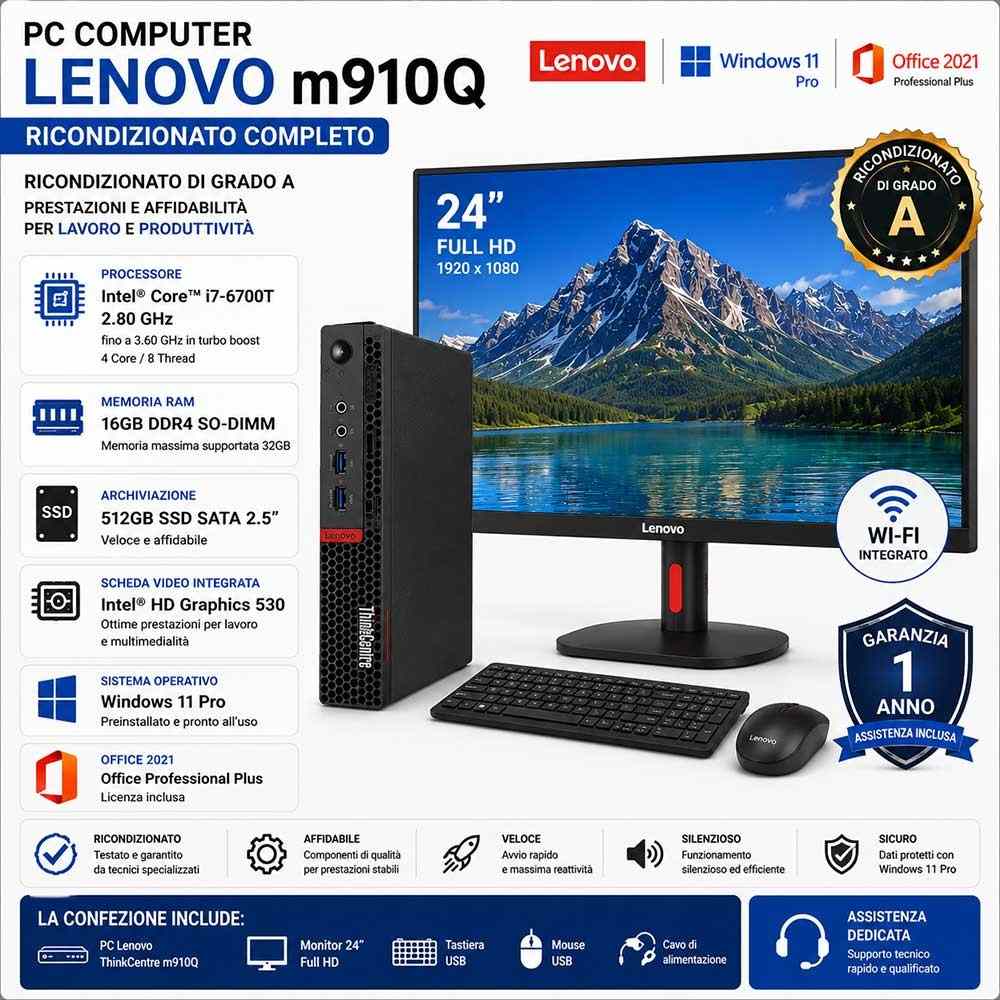 PC I7 RAM 16GB RICONDIZIONATO COMPLETO windows 11