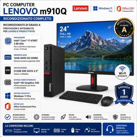 PC I7 RAM 16GB RICONDIZIONATO COMPLETO windows 11