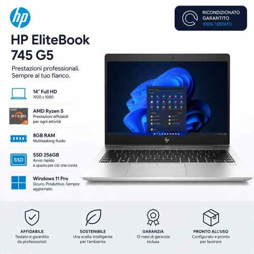 Notebook Ricondizionato HP EliteBook 745 G5 14"