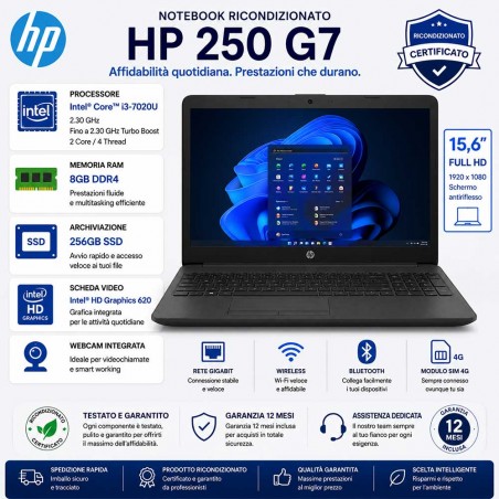 Notebook Ricondizionato HP 250 G7