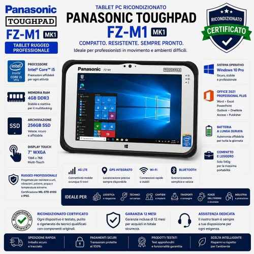 ablet Pc Panasonic ToughPad FZ-M1 MK1 CORE i5