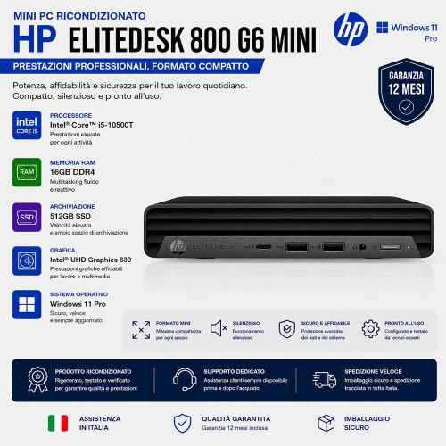 Mini Pc Ricondizionato | Computer HP EliteDesk 800 G6