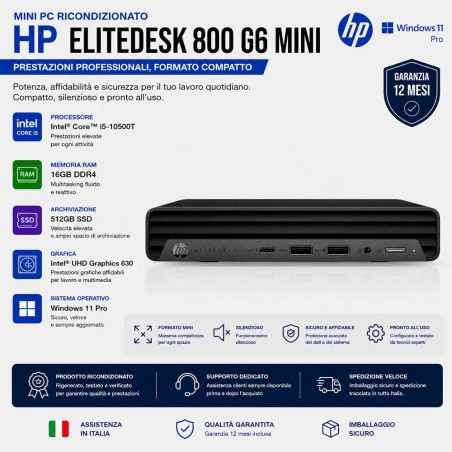 Mini Pc Ricondizionato | Computer HP EliteDesk 800 G6