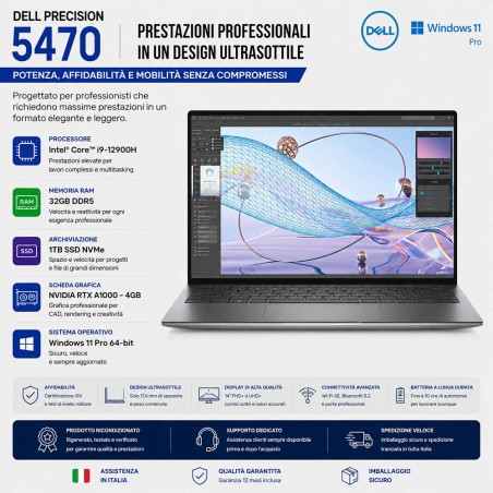 Workstation Portatile DELL PRECISION 5470 i9-12900H