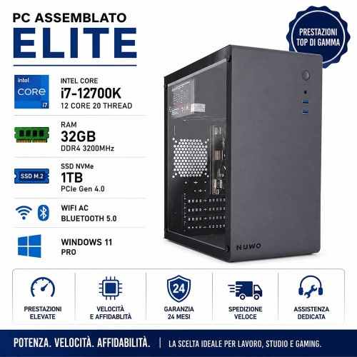 PC Computer Assemblato Core i7-12700K Ram 32GB SSD 1TB