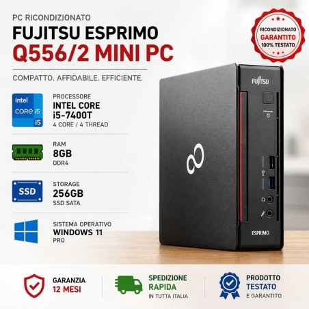 Pc Ricondizionato Fujitsu Esprimo Q556/2 Mini PC i5-7400T