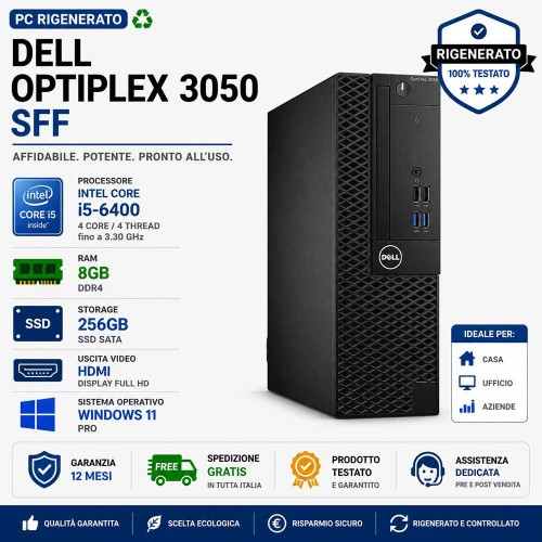 Pc Ricondizionato Dell Optiplex 3050 SFF i5-6400