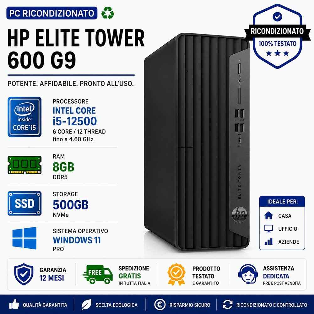 Mini Pc Ricondizionato HP EliteDesk 800 G6 i5-10500T