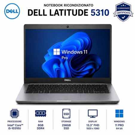 Notebook Ricondizionato Core i5-10310U Dell Latitude 5310