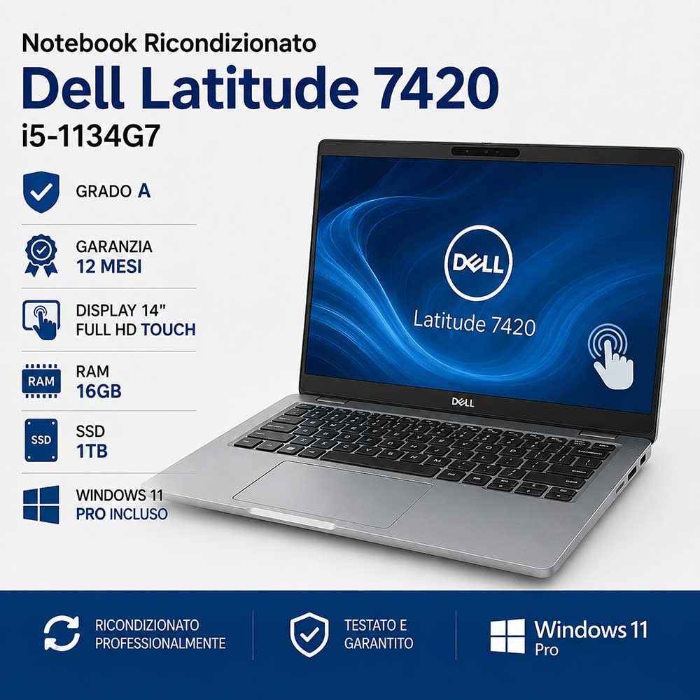 Notebook Ricondizionato Dell Latitude 7420 i5-1145G7
