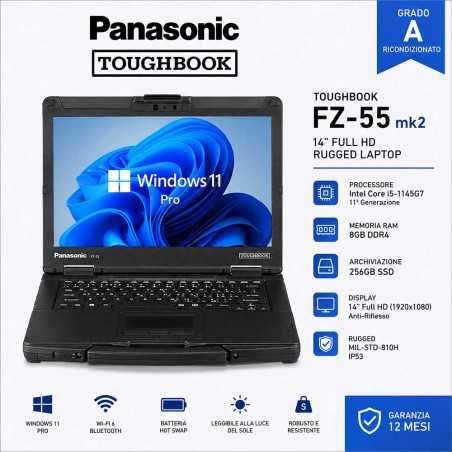 Portatile Ricondizionato Panasonic Toughbook FZ55 MK2 i5-1145G7