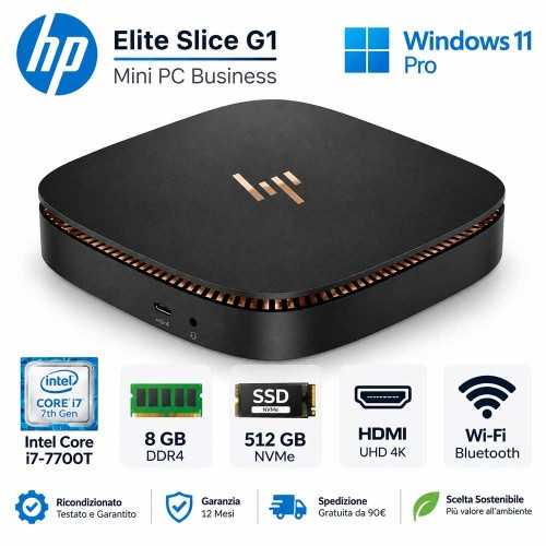 Pc Ricondizionato Mini HP Elite Slice G1 Core i7-7700T