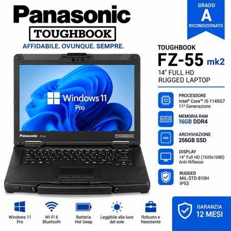 Portatile Ricondizionato Panasonic Toughbook FZ-55 FZ55 MK2 i5-1145G7
