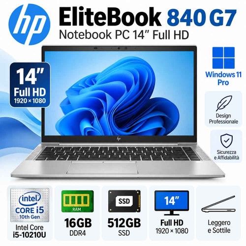 Notebook Ricondizionato HP ELITEBOOK 840 G7 i5-10210U