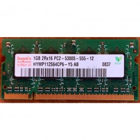 MEMORIA RAM SODIMM 1GB DDR2 HYNIX PC2-5300S-555-12