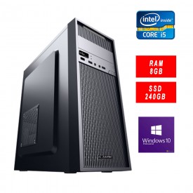 Computer Assemblato Intel Core i5-2300 Ram 8GB SSD 240GB DVD-RW WIN 10 + OFFICE 2019
