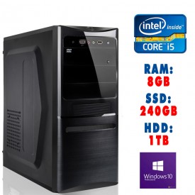 PC COMPUTER DESKTOP ASSEMBLATO CORE I5 3470 RAM 4 GB HD 500 GB HDMI WIFI WINDOWS 