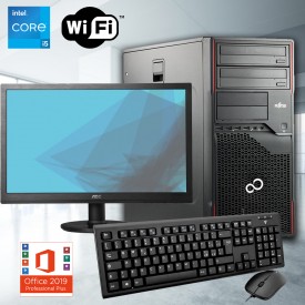 PC DESKTOP COMPLETO INTEL CORE I5 500GB MONITOR 22" WIFI WINDOWS 10 PROFESSIONAL