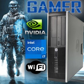 ✅ PC COMPUTER GAMING CORE i7 RAM 16GB HP ELITE 8300 SSD 480GB NVIDIA GT1030 WI-FI WIN10 PRO