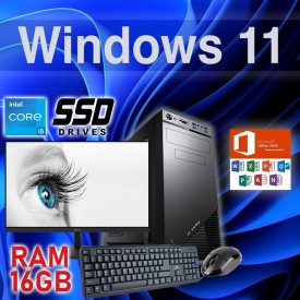 COMPUTER COMPLETO WINDOWS 11 + OFFICE I5 Ram 16GB SSD 480GB MONITOR 24"