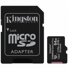 Memoria Micro SD 64GB Kingston Canvas Select Plus Ultra UHS-I Classe 10 Con Adattatore