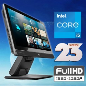 Pc All in One HP EliteOne 800 G1 23" i5 8GB SSD PORTA SERIALE RS232 windows 10 Pro