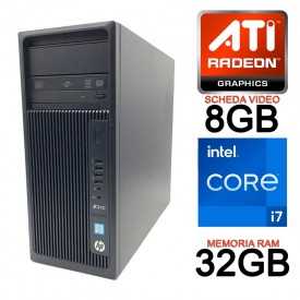 ✅ PC WORKSTATION GRAFICA e GAMING HP Z240 I7-6700 RAM 32GB SSD 240GB + HDD 2TB SCHEDA VIDEO 8GB WIN10 PRO
