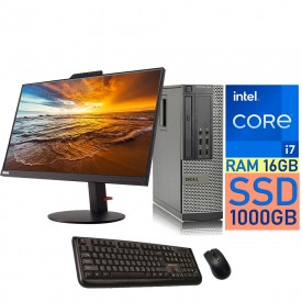 ✅ PC COMPUTER COMPLETO CORE I7 RAM 16GB SSD 1TB DELL 7010 MONITOR 24" FULL-HD WIN 10 + OFFICE
