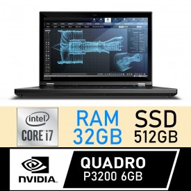 Workstation Ricondizionata Lenovo ThinkPad P52 15.6" Intel i7-8850H Ram 32Gb SSD 512Gb Scheda Video Nvidia Quadro P3200 6GB