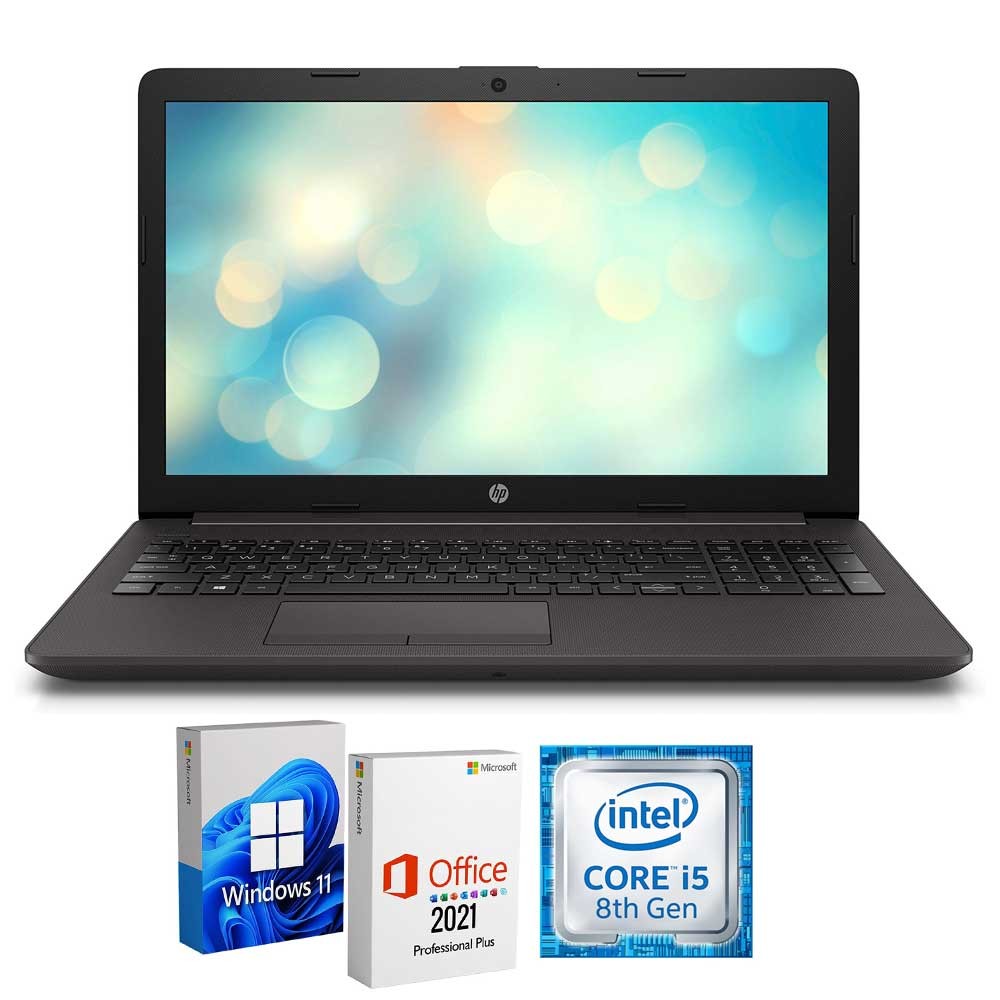 HP 250 G7 Notebook 15.6" Intel i5-8250U Ram 8Gb SSD 256Gb Windows 11 Office (Ricondizionato Grado A)