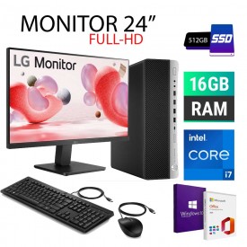 Pc computer completo core i7 ricondizionato monitor office