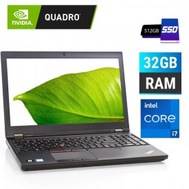 Notebook PC Workstation Portatile Ricondizionato Lenovo ThinkPad P50 15.6" Core i7 Ram 32Gb Nvidia Quadro