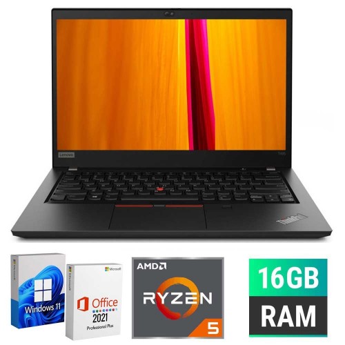 Pc Portatile Notebook RICONDIZIONATO LENOVO Thinkpad T495 14" AMD RYZEN 5