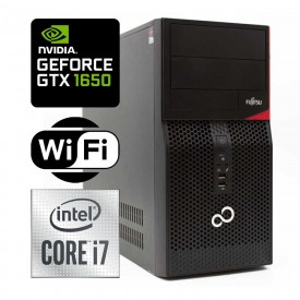 PC Computer Gaming Ricondizionato Fujitsu Esprimo P420 Intel Core i7-4770 Ram 16GB SSD 512GB Nvidia GTX 1650 4GB