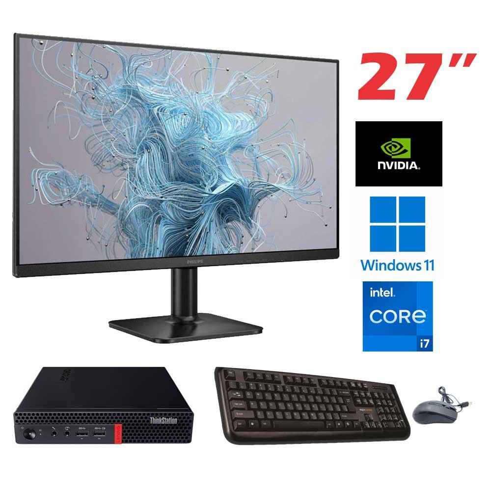 Pc Completo Lenovo ThinkCentre P320 Tiny i7-7700 27" Pc Completo Lenovo ThinkCentre P320 Tiny i7-7700 27"