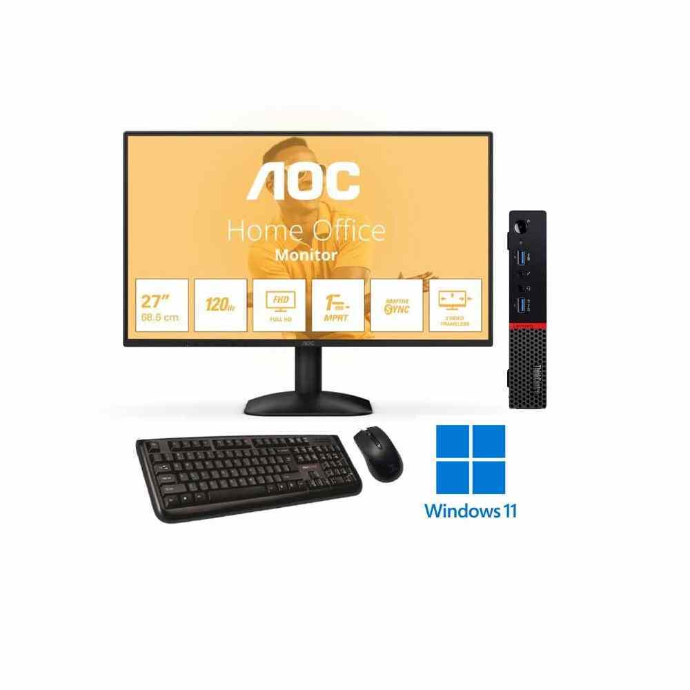 PC Ricondizionato Completo Lenovo ThinkCentre M700 i5 27"