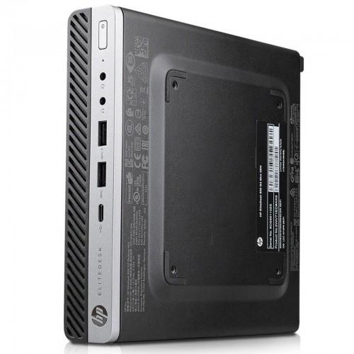 Pc Ricondizonato HP EliteDesk 800 G3 Mini i5-7400T Ram 16GB SSD 512GB
